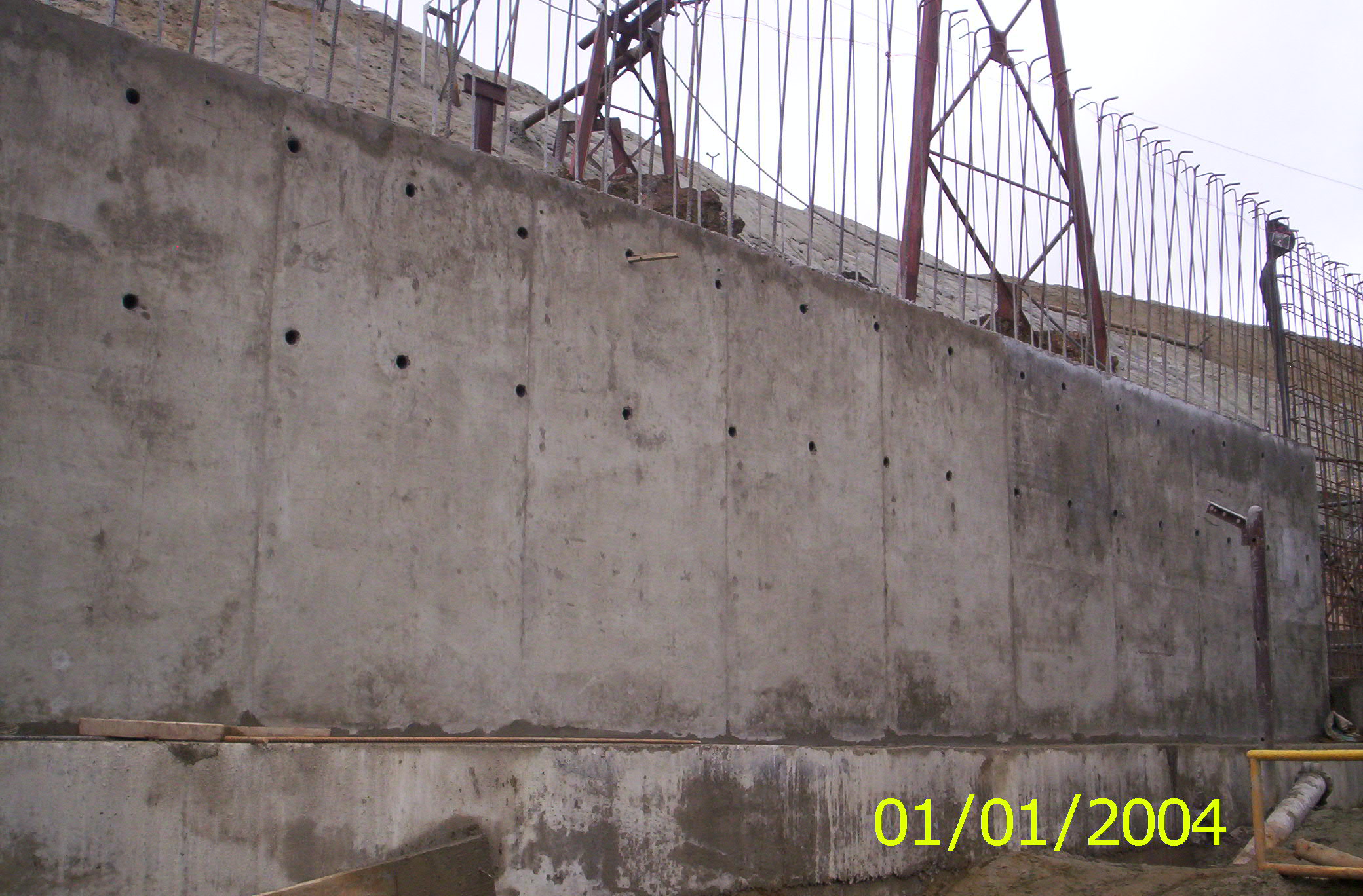 Muro de contención 5m Quiruvilca